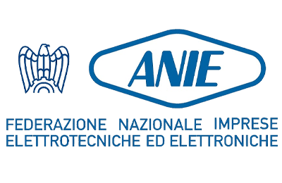 Logo ANIE - Federazione Nazionale Imprese Elettrotecniche ed Elettroniche con stemma Confindustria.